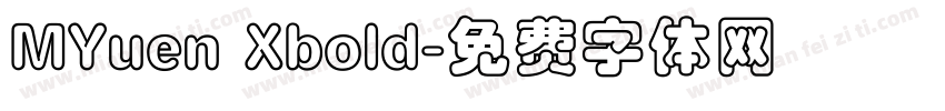 MYuen Xbold字体转换
